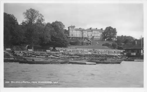 B89699 belsfield hotel from windermere lake uk
