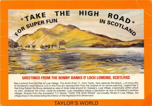 uk45509 greetings from bonny banks o loch lomond scotland uk