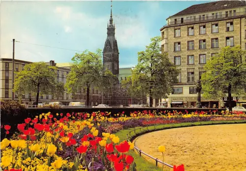 B47408 Hamburg Jungfernstieg und Rathaus Deutschland