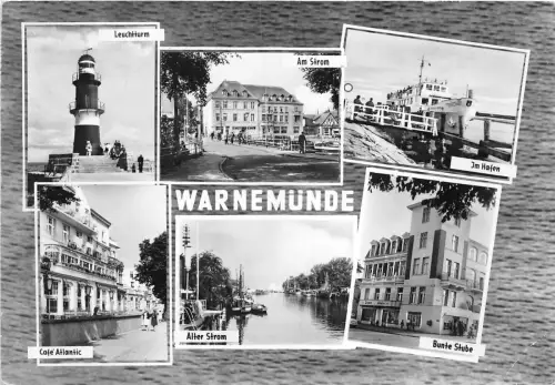 B44663 Warnemünde Multiviews Boote Bateaux Germany