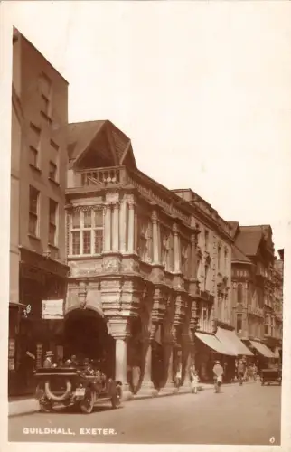BR81585 guildhall exeter real photo car voiture uk