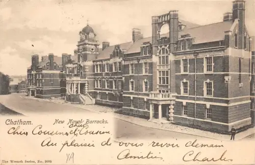 BR64095 Chatham New Marine Barracks UK