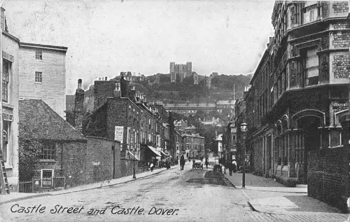 BR81407 Castle Street and Castle Dover UK