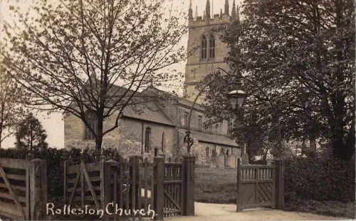 BR74941 Rolleston Kirche Echtfoto UK
