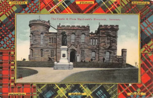 uk21772 castle and floral macdonalds monument inverness scotland uk