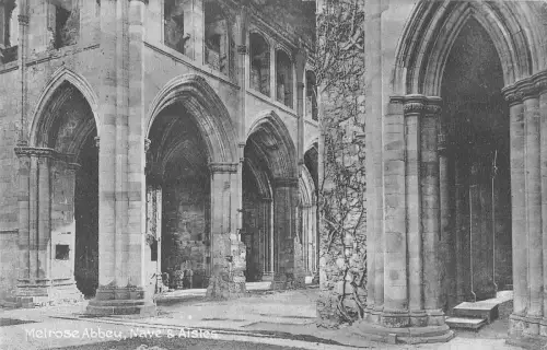 uk23412 schiff und schiffe melrose abbey schottland echtfoto uk