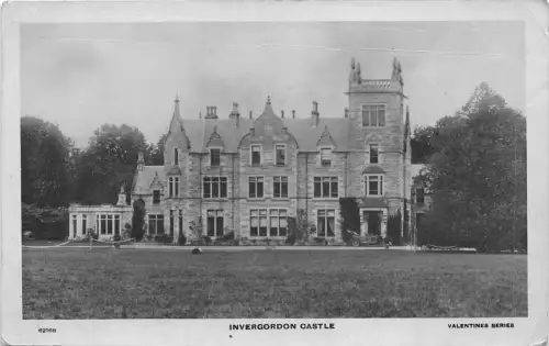 uk40717 invergordon castle scotland real photo uk
