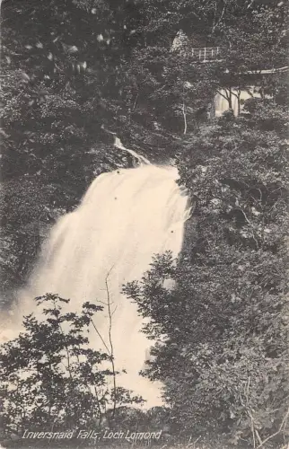 uk2357 inversnaid falls loch lomond scotland real photo uk