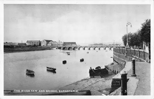 BR97321 the river taw and brige barnstaple uk
