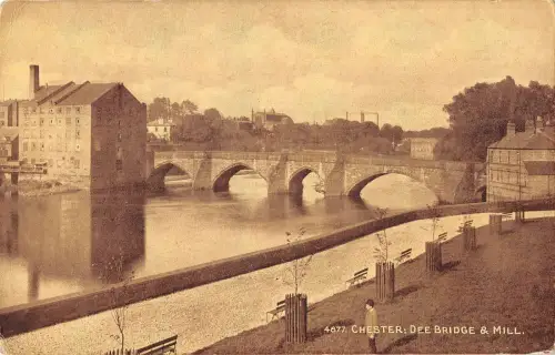BR81887 Chester Dee Bridge and Mill UK