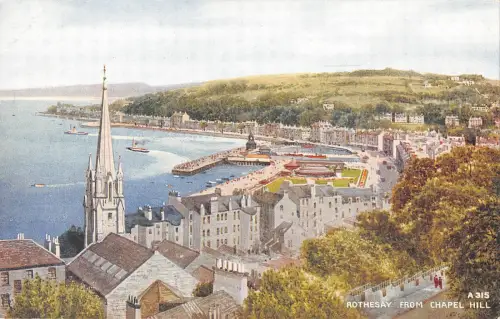 uk917 rothesay from chapel hill scotland uk