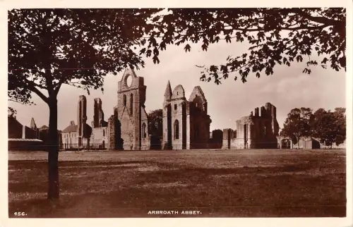 uk22878 arbroath abbey scotland real photo uk