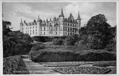 uk20131 dunrobin castle and gardens golspie scotland real photo uk