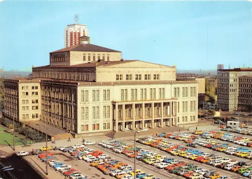 BG13255 Auto Voiture Auto Leipzig Opernhaus am Karl Marx Platz Germany