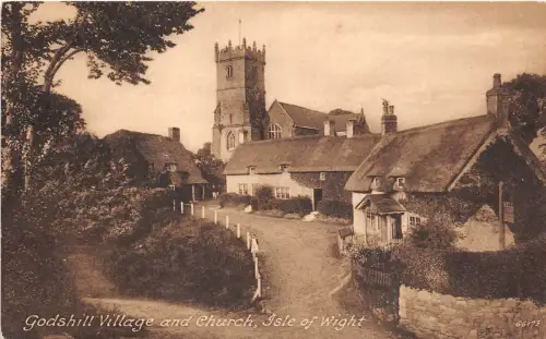 BR62321 Godshill Village and Church Isle of Wight UK
