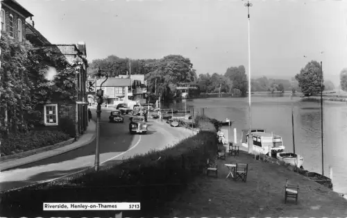 BR97261 riverside henley on thames car voiture real photo uk