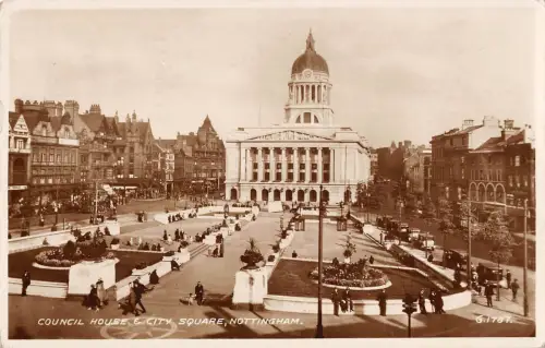 BR97281 Council House City Square Nottingham Valentine G 1787 Echtfoto Auto UK
