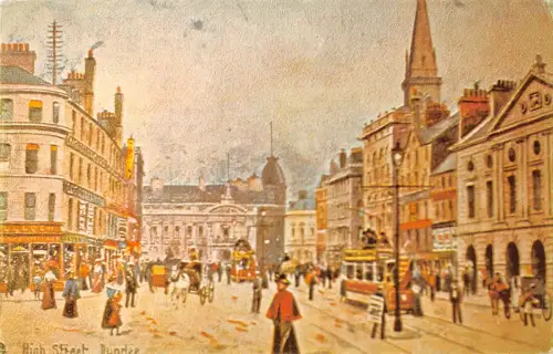 uk27154 high street dundee scotland painted by d small uk