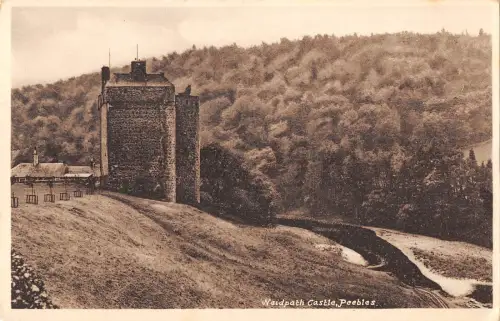 uk27217 neidpath castle peebles scotland real photo uk