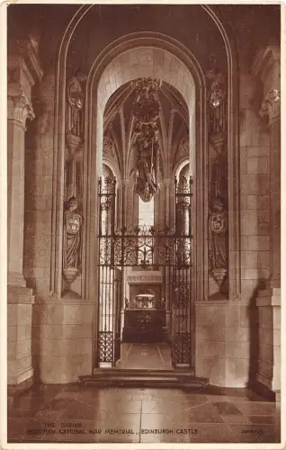 uk821 edinburgh castle war memorial scotland real photo uk
