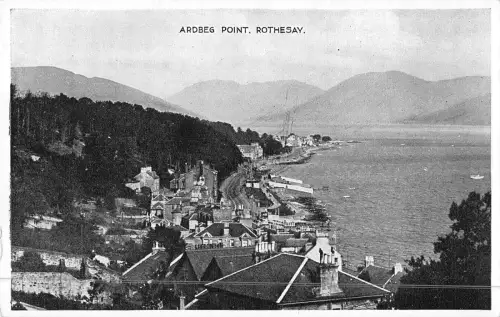 uk18551 ardberg point rothesay scotland real photo uk