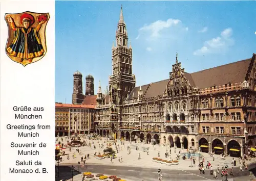 BG13073 münchen marienplatz rathaus germany