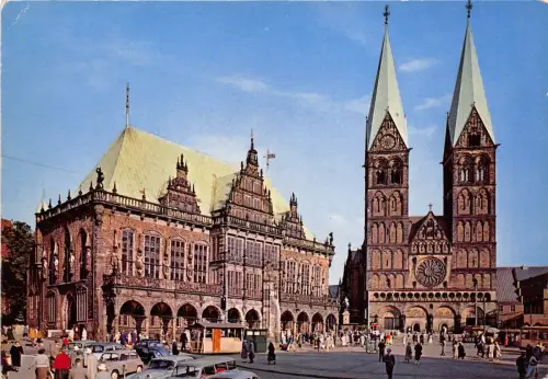 B47268 Bremen Rathaus Dom Deutschland
