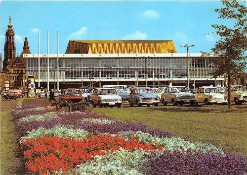 BG13201 car voiture auto dresden kulturpalast am altmarkt germany