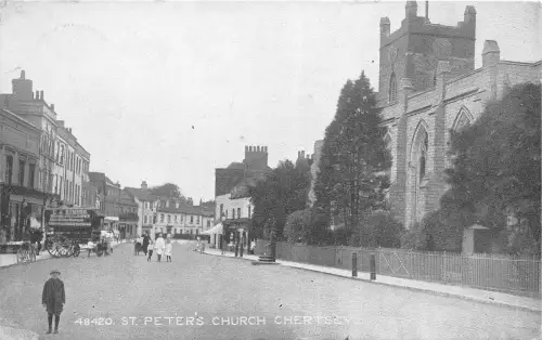 B90966 st peter s church chertsey uk