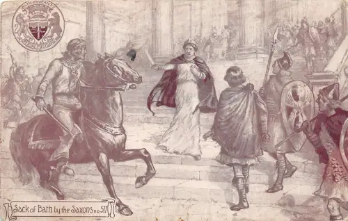 uk40320 Sack Bad von den Sachsen Echtfoto UK Patriotisch Militär Heraldik