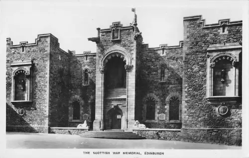 uk19952 scottish war memorial edinburgh scotland real photo uk