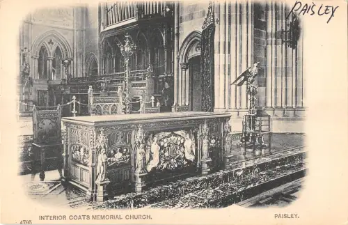 uk25248 Innenmäntel Memorial Church Paisley Schottland UK