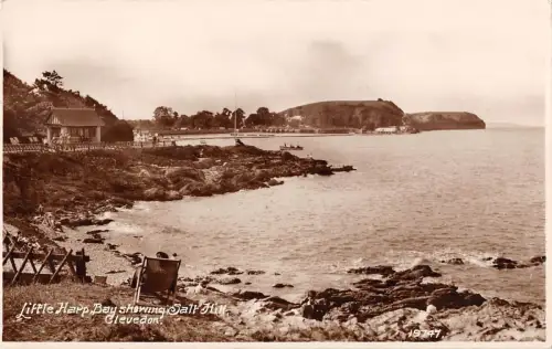 BR81529 clevedon little harp bay shows salt hill real photo uk