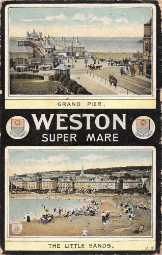 BR75035 weston super mare the little sands uk