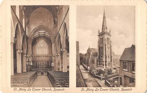 BR97405 st mary le tower church ipswich valentine uk