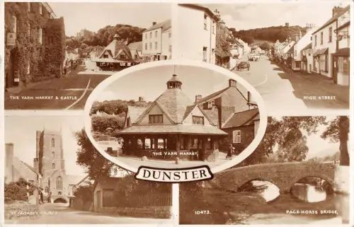 BR74351 dunster the yarn market pack horse bridge uk