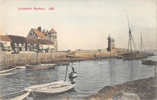 BR97325 lynmouth harbour ozograph 386 uk ship bateaux
