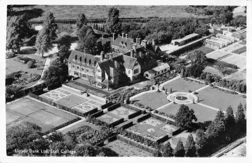 uk3898 lloyds bank ltd staff college real photo uk epsom surrey