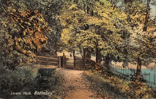 uk24082 loves walk rothesay scotland uk