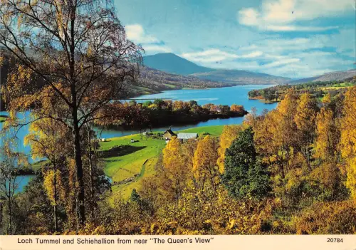 uk35060 loch tummel and schiehallion from the queens view scotland uk