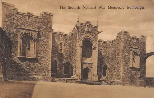 uk19958 scottish national war memorial edinburgh scotland real photo uk