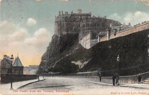 uk21572 the castle from the terrace edinburgh scotland uk