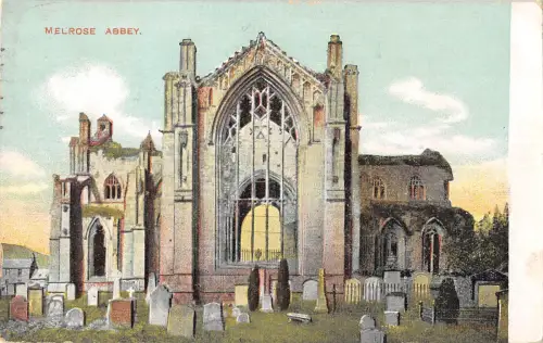 uk27298 melrose abbey scotland uk