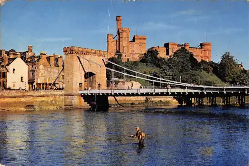 uk26125 castle and suspension bridge inverness scotland uk