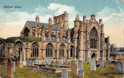 uk23410 melrose abbey scotland uk