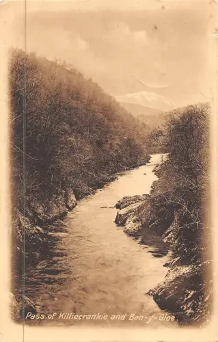 uk18559 pass of killiecrankie and beny gloe scotland real photo uk