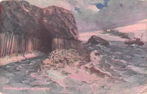 uk4329 fingals cave staffa scotland uk