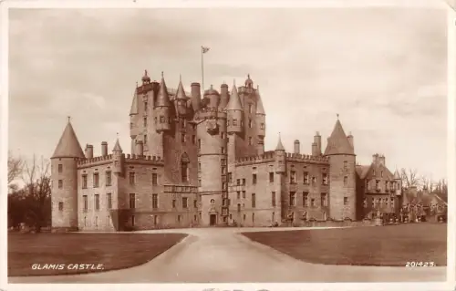 uk18244 glamis castle scotland real photo uk