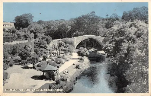 uk11569 brigo doon and monument at gardens ayr scotland uk