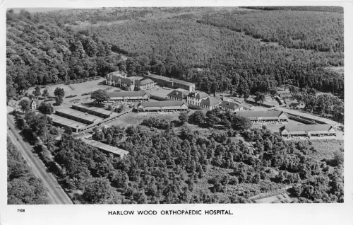 br109206 harlow wood orthopädic hospital real photo uk
